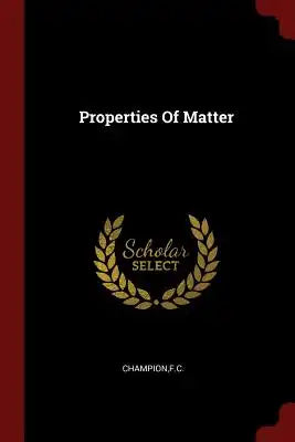 Properties of Matter