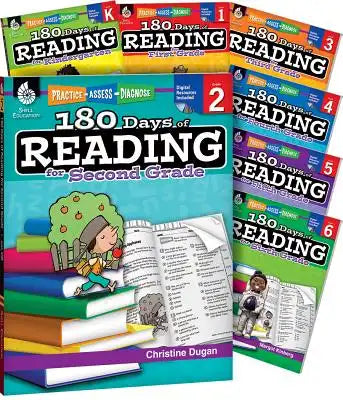 180 Days of Reading for K-6, 7-Book Set: Practice, Assess, Diagnose