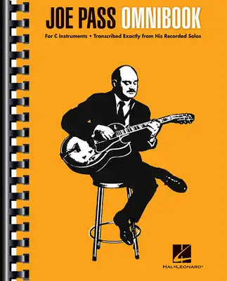 Joe Pass Omnibook Jazz Guitar Solos for C Instruments 33 Transcriptions with Standard Notation and Guitar Tablature Sheet Music for Improvisation and