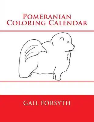 Pomeranian Coloring Calendar
