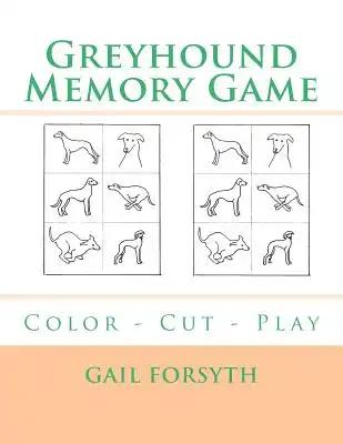 Greyhound Memory Game: Color - Cut - Play