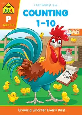 School Zone Counting 1-10 Workbook