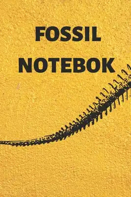 Fossil Notebook: half ruled notebook for fossil hunters and student half page to sketch and half ruled pages