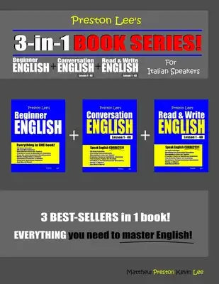 Preston Lee's 3-in-1 Book Series! Beginner English, Conversation English & Read & Write English Lesson 1 - 40 For Italian Speakers