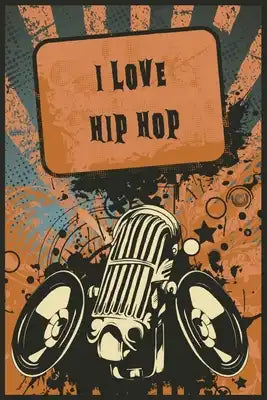 Hip Hop Notebook: Beautiful Hip Hop Music Notebook with 120 chequered pages in Trim size 15,24 x 22,86 cm (6" x 9")