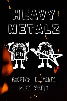 Heavy Metalz: Rocking Elements Musik Sheets: Guitar tab sheet Notebook / Logbook - 6x9 inches ( DIN 5), 100 Pages