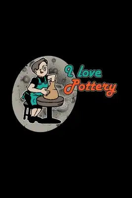 I love pottery: 6x9 Pottery - dotgrid - dot grid paper - notebook - notes