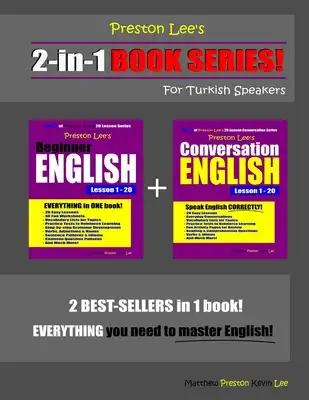 Preston Lee's 2-in-1 Book Series! Beginner English & Conversation English Lesson 1 - 20 For Turkish Speakers