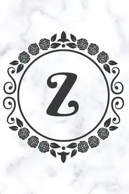 Z: Sketchbook - Cute Personalized Floral Initial Monogram Drawing Book for Artists - Pretty Doodling Pad for Students for