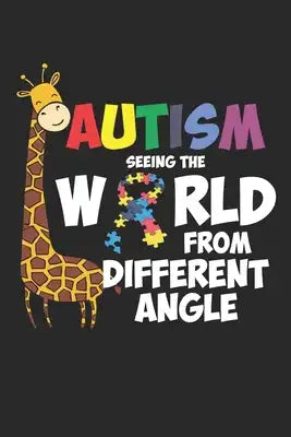 Autism: Giraffe Autismus Autistisches Unterstützungsrätsel Notizbuch liniert DIN A5 - 120 Seiten für Notizen, Zeichnungen, For