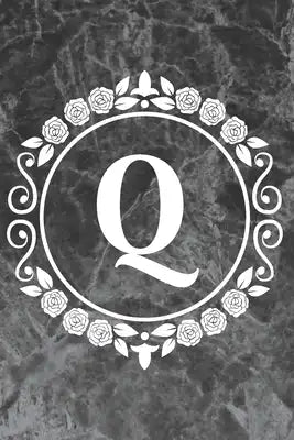Q: Sketchbook - Cute Personalized Floral Initial Monogram Drawing Book for Artists - Pretty Doodling Pad for Students for