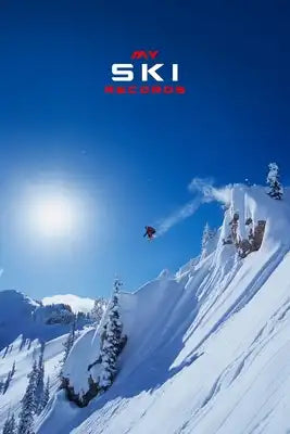 My Ski Records Dot Grid Style Notebook: 6x9 inch daily bullet notes on dot grid design creamy colored pages with beautiful ski jump snow cover perfect