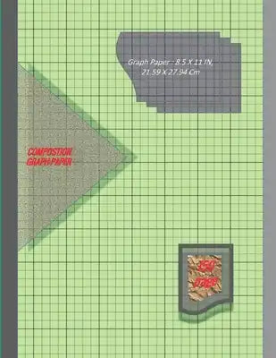 Graph Paper Notebook 8.5 x 11 IN, 21.59 x 27.94 cm: 1/4 inch thin (0.5pt) &1 inch thicker (1pt) light gray grid lines perfect binding, non-perforated,