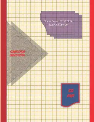 Graph Paper Notebook 8.5 x 11 IN, 21.59 x 27.94 cm: 1 & 1/3 inch squares =3 squares per inch, perfect binding, non-perforated, Double-sided Compositio
