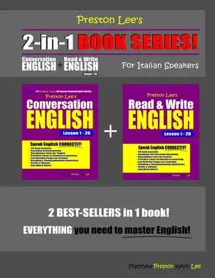 Preston Lee's 2-in-1 Book Series! Conversation English & Read & Write English Lesson 1 - 20 For Italian Speakers