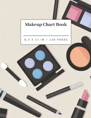 Makeup Chart Book: Face Chart Practice Notebook 8.5 x 11 inches