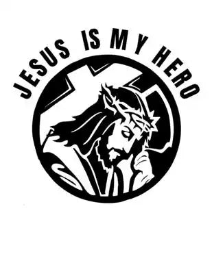 Jesus is my hero: Christian Notebook: 8.5"x11" Composition Notebook with Christian Quote: Inspirational Gifts for Religious Men & Women