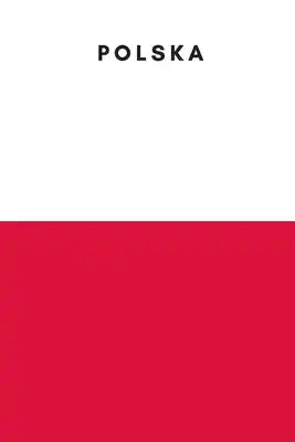 Polska: Country Flag A5 Notebook to write in with 120 pages