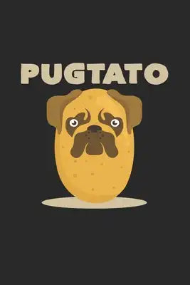 Pugtato: 6x9 Pug - dotgrid - dot grid paper - notebook - notes