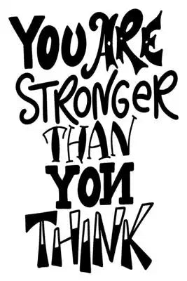 You Are Stronger Than You Think: 6x9 College Ruled Line Paper 150 Pages