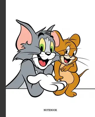 Notebook: Cartoon Tom and Jerry Soft Glossy Cover Graph Paper Pages Book 7.5 x 9.25 Inches 110 Pages