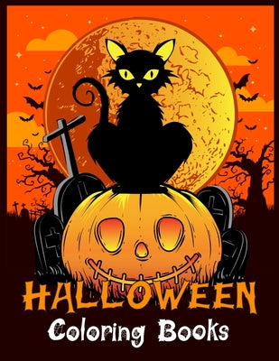 Halloween Coloring Books: Halloween Designs Including Witches, Ghosts, Pumpkins, Vampires, Haunted Houses, Zombies, Skulls, and More!Activity Bo