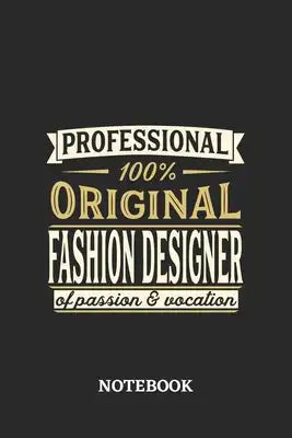 Professional Original Fashion Designer Notebook of Passion and Vocation: 6x9 inches - 110 dotgrid pages - Perfect Office Job Utility - Gift, Present I