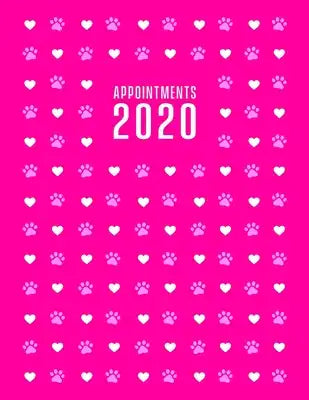 Appointment Book 2020: Dog walker appointment book 2020. Month to Month Calendar + Daily / Hourly appointments w/ 15 min slots