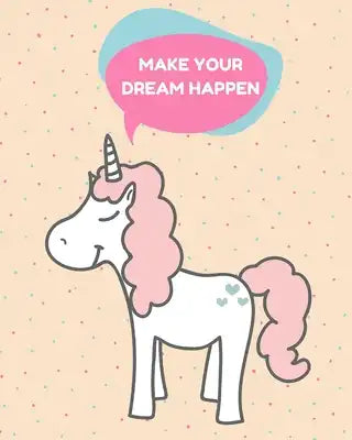 Reading Log: Middle school reading logs Elementary reading log Softback Size 8 x 10 inch "Make your dream happen" Reading log for m
