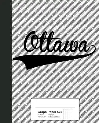 Graph Paper 5x5: OTTAWA Notebook