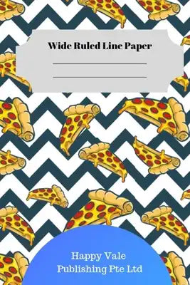Cute Pizza Theme Wide Ruled Line Paper