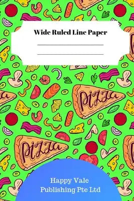Cute Pizza Theme Wide Ruled Line Paper