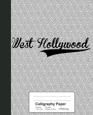 Calligraphy Paper: WEST HOLLYWOOD Notebook