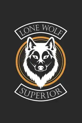 Lone wolf superior: 6x9 Wolf - dotgrid - dot grid paper - notebook - notes