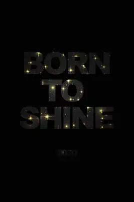 Born to Shine 2020: Weekly + Monthly Planner - Stars + Motivational Quote - 6x9 in - 2020 Calendar Organizer with Bonus Dotted Grid Pages