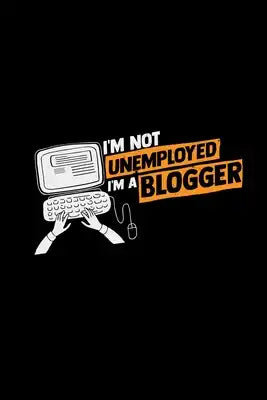 Unemployed blogger: 6x9 blogging - grid - squared paper - notebook - notes