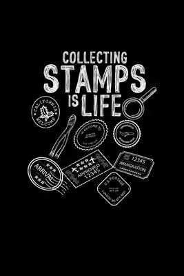 Collecting stamps: 6x9 collecting - grid - squared paper - notebook - notes