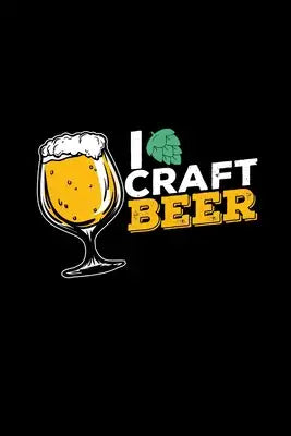 I craft beer: 6x9 Craft Beer - dotgrid - dot grid paper - notebook - notes