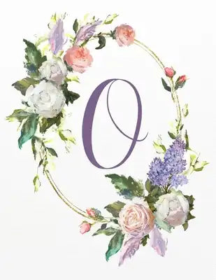 O: White Pink Floral 3-Year Monthly Calendar 2020-2022