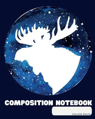 Composition Notebook: College Ruled - Majestic Mousse on Watercolor Sky - Back to School Composition Book for Teachers, Students, Kids and T