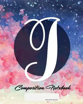 Composition Notebook: College Ruled - Initial J - Personalized Back to School Composition Book for Teachers, Students, Kids and Teens with M