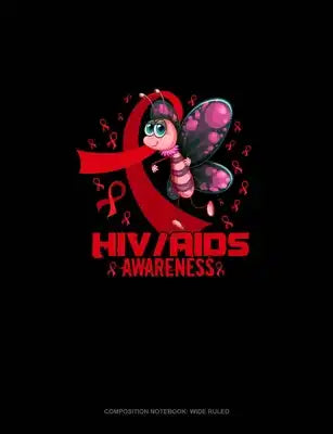 HIV AIDS Awareness Butterfly: Composition Notebook: Wide Ruled