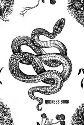 Address Book: Black & White - Phone & contact book -All contacts at a glance - 120 pages in alphabetical order / size 6x9 (A5)