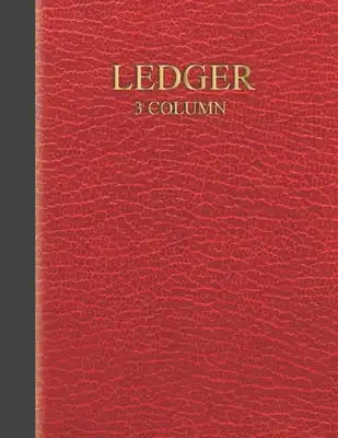 3 Column Ledger: keep track easy to use check registers finances account books ledger bills paper bank keeping