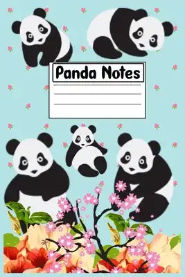 Panda Notes: Pretty Panda Cartoon Print College Ruled Notebook for School, University and College. Nifty Lined Journal for Students
