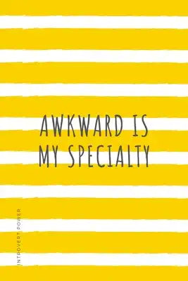 INTROVERT POWER Awkward is my specialty: The secret strengths of INFJ personality Dot Grid Composition Notebook with Funny quote Gift idea for Introve