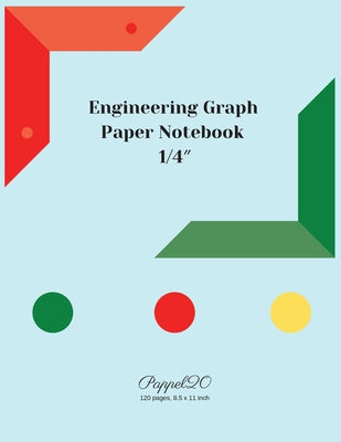 Engineering Graph Paper Notebook: 1/4 Inch Engineering Graph Paper-124 pages -8.5x11 Inches
