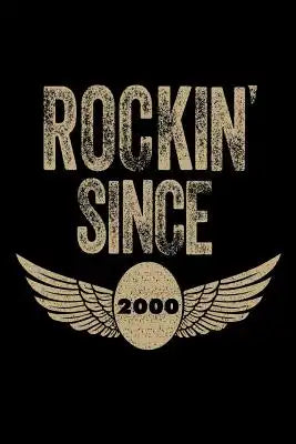Rockin' Since 2000: Funny Eagle Wings Birthday Gift Notebook for Teenage Boys