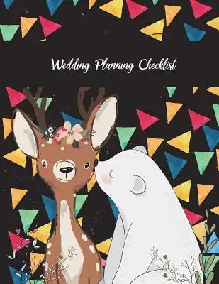 Wedding Planning Checklist: Beautiful Couple Kissing, Wedding Log, Wedding Planning Notebook Large Print 8.5" x 11" Guest Book, Wedding Checklist,