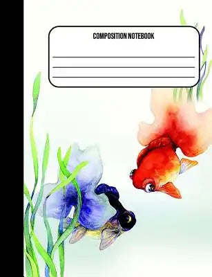 Composition Notebook: China Fish 100 Ruled Pages (7.44 x 9.69)